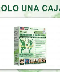 Geelemon® MoringaBerberine NAD 10 en 1 Parche Avanzado de Nanomicroagujas(Siete días de resultados con uso diario) Para obesidad, piel suave, diabetes, problemas articulares y más